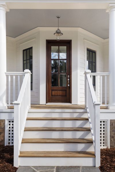 Stoop Railing Installation in Barrington