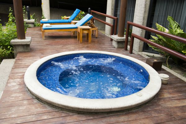 Hot Tub Deck Construction in Barrington