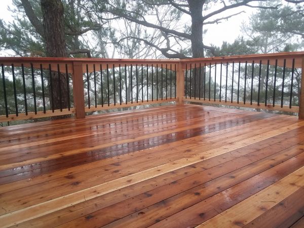Cedar Deck Repair in Barrington